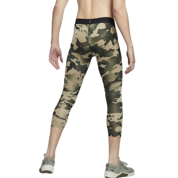Nike PRO Dri-FIT 3/4 Tight Fit Leggings in Camouflage Men’s Size Large - EUC! - Picture 3 of 12